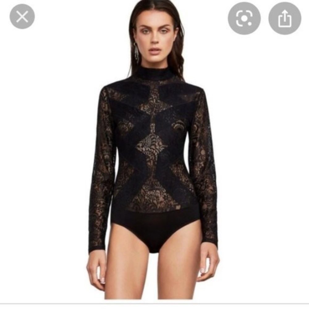Elegant Black Lace Bodysuit